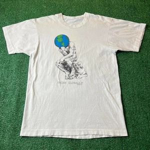 Vintage Human-i-Tees "Think Globally" t-shirt